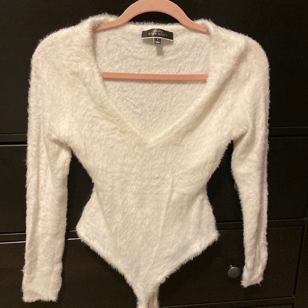 White faux body suit